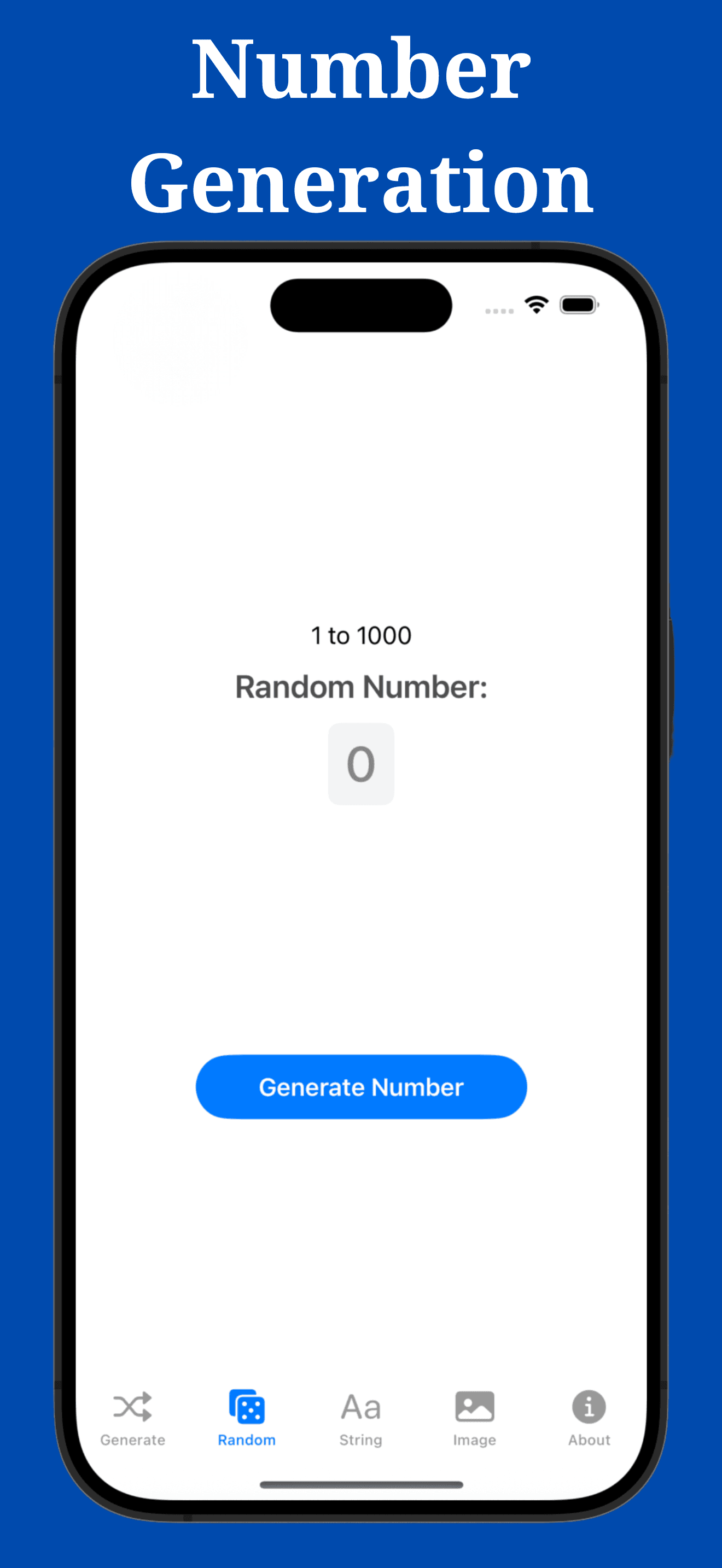 Random Number Generator screenshot